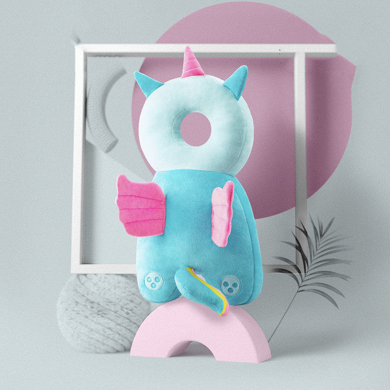 Sac à dos de protection dos et tête bébé en peluche ange