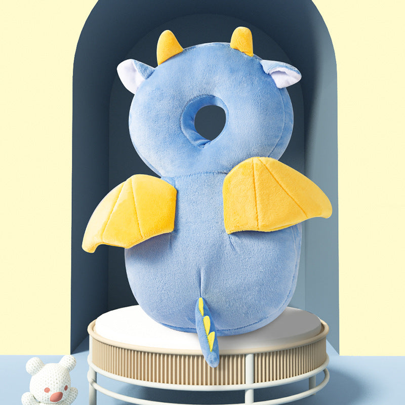 Sac à dos de protection tête et dos bébé NINO & MIA en peluche Dragon
