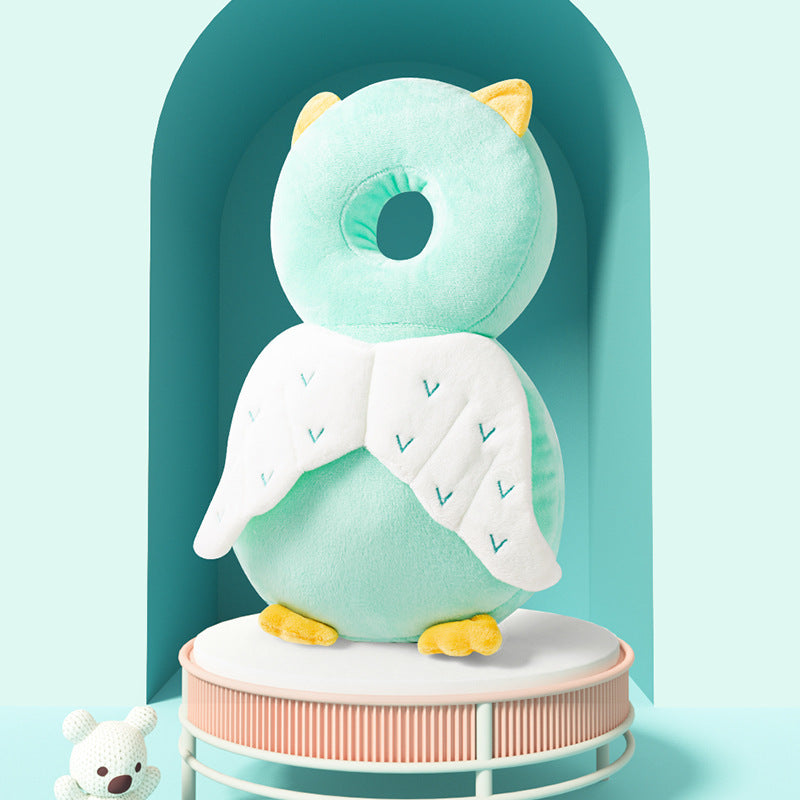 Sac à dos de protection tête et dos bébé NINO & MIA en peluche hibou