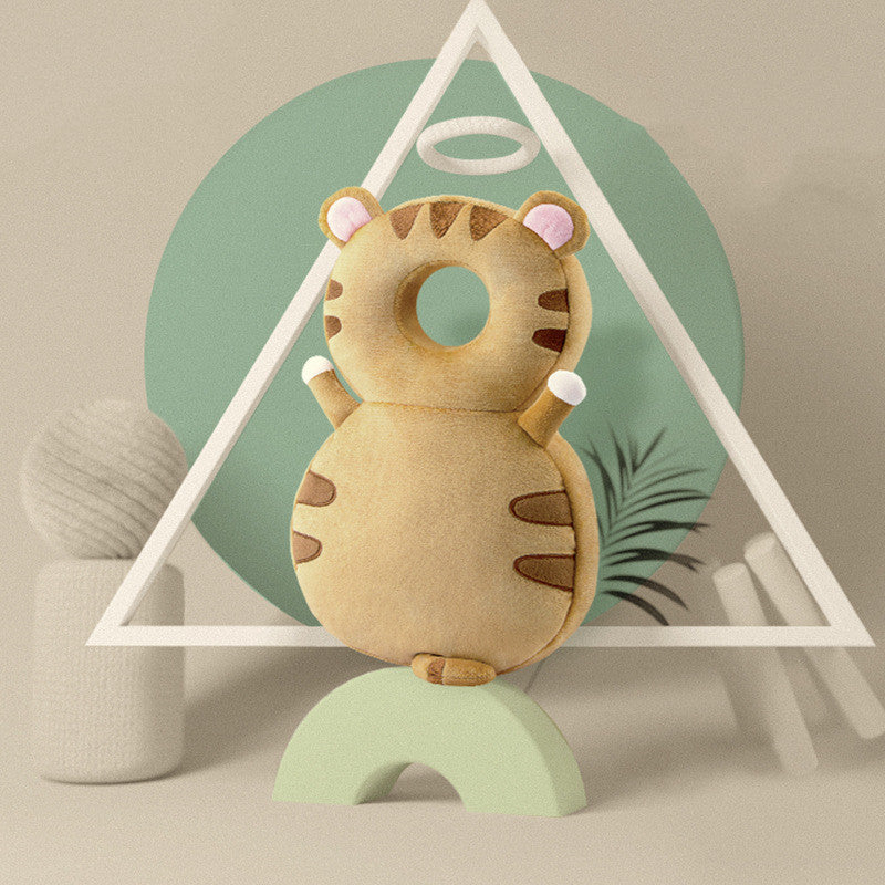 Sac à dos de protection tête et dos bébé NINO & MIA en peluche tigre